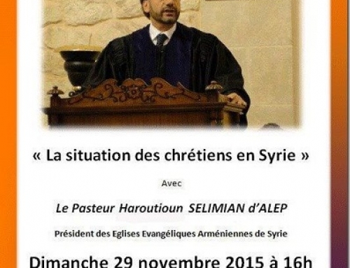 Conférence « La situation des chrétiens en Syrie »