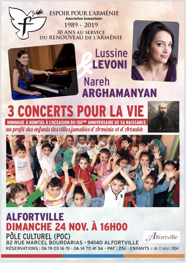 Concert Espoir pour l'Arménie - 30 ans