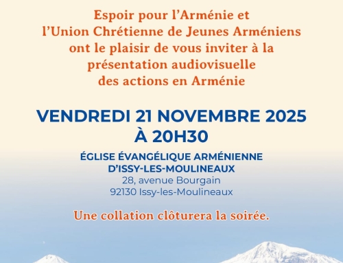 🇦🇲 Soirée Espoir pour l’Arménie et UCJA 21/11